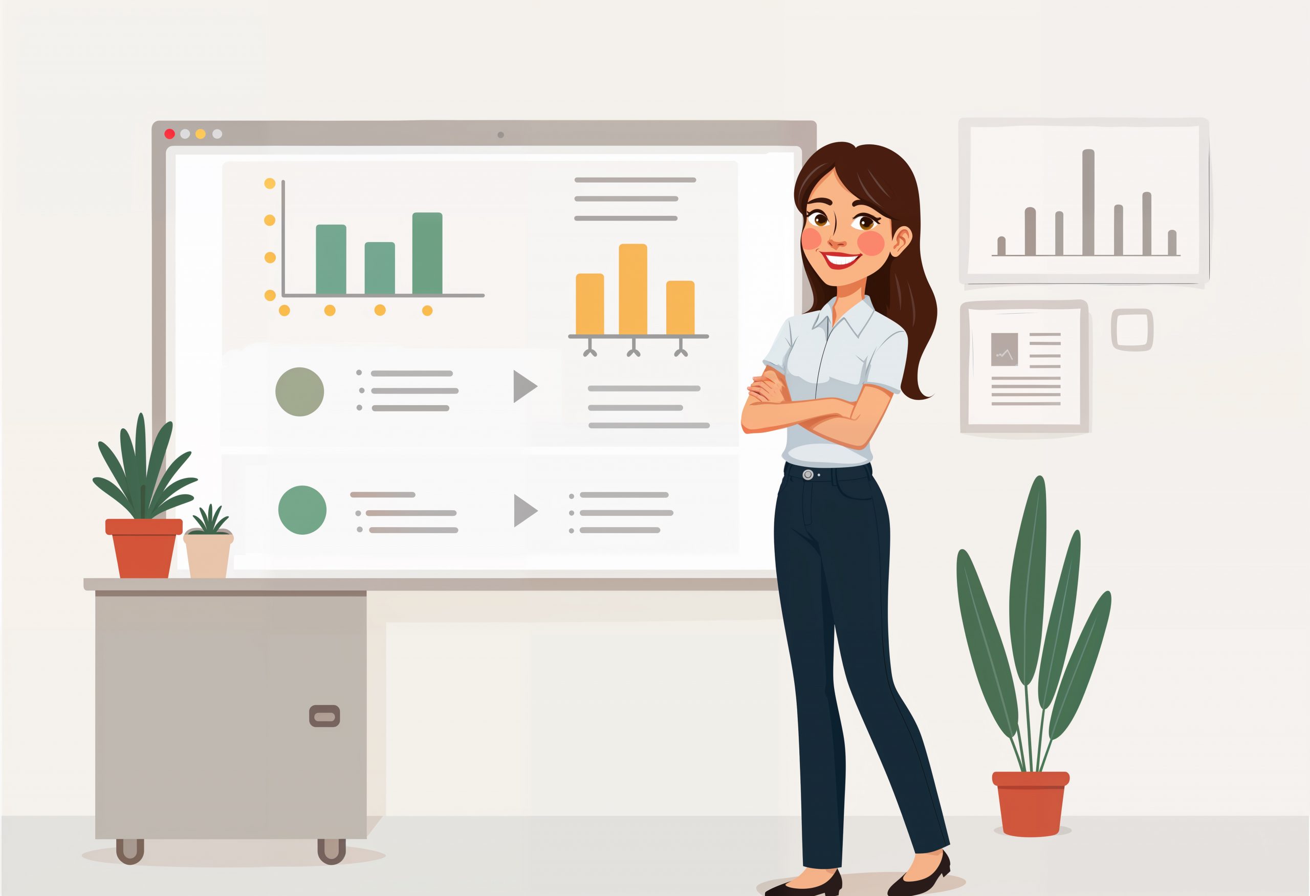 illustration depicting corporate job